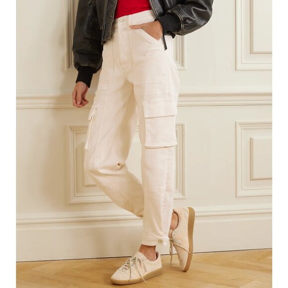 NWT$328 MOTHER Curbside Cargo Flood High-Rise Tapered Jeans 30 (8-10) - Picture 3 of 16